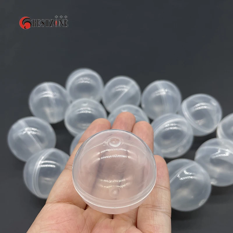 20Pcs Diameter 38MM Transparent Plastic Surprise Balls Toy Capsules Empty Eggshell Can Open Box For Vending Machine Kids Gift