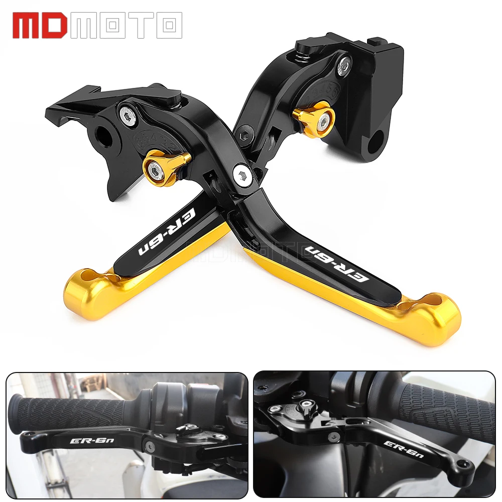 Motorcycles Accessories For Kawasaki ER6N ER-6N 2009-2013 2014 2015 2016 CNC Aluminum Foldable Extendable Brake Clutch Levers