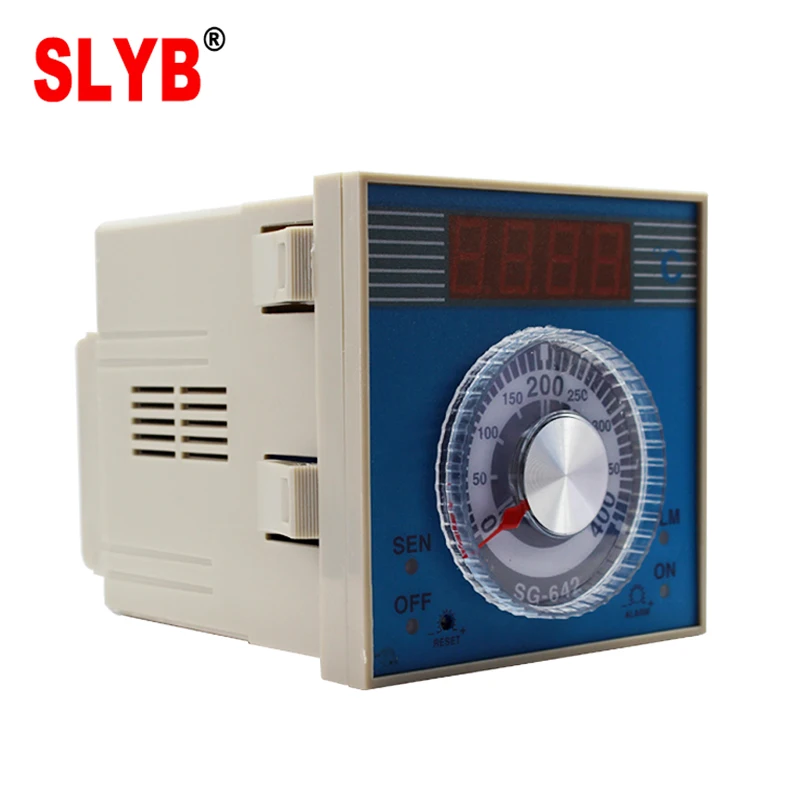 Good Quality 96*96 Digital Industrial Knob Temperature Controller Oven Thermostat SG642 220V