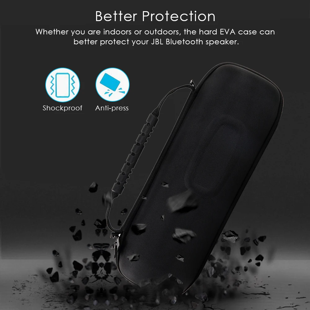 Protable EVA Duro Viaggi Custodia protettiva Per JBL charge4 carica 4 Altoparlanti Bluetooth Senza Fili e Lo Spazio Extra con Accessori