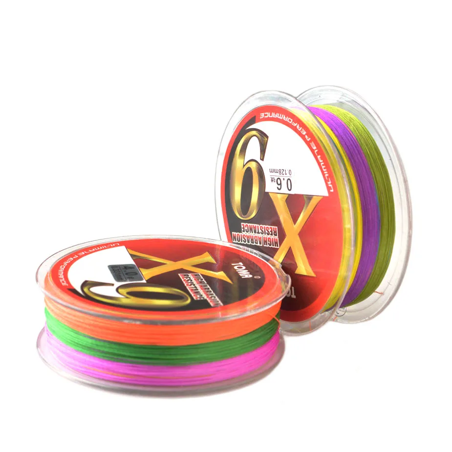 X9 150M 9 Strands Fishing Line Super Strong PE 17lb~60lb MultiColor Wide Angle Technology Saltwater Fishing Tackle