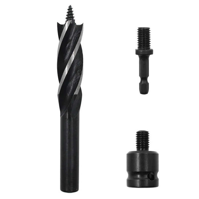 ไม้ Brad Point Drill Bits ไฟฟ้าประแจ Air ชุดหกเหลี่ยม Tapper สี่ช่อง4-Blade เจาะบิต
