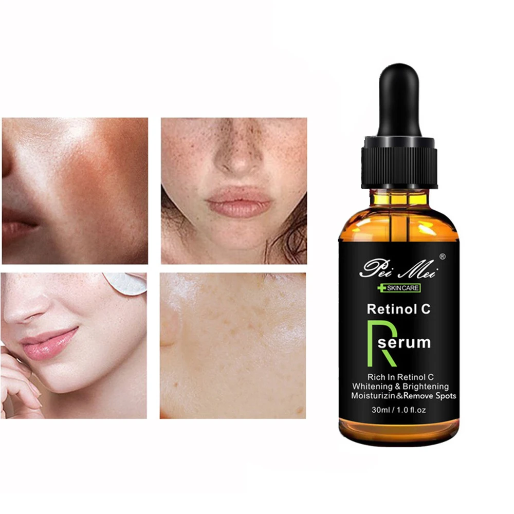 

Retinol C Serum Anti Aging Reduce Freckles Whitening Face Essence Deep Moisturizing Firming Skin Facial Care Raw Solution 30ml