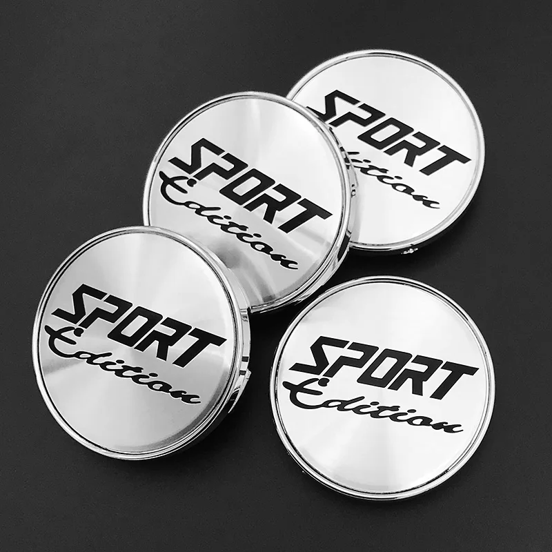 4pcs 53mm SPORT Rim Hub Cap Wheel Center Caps Cover Car Styling Accessories