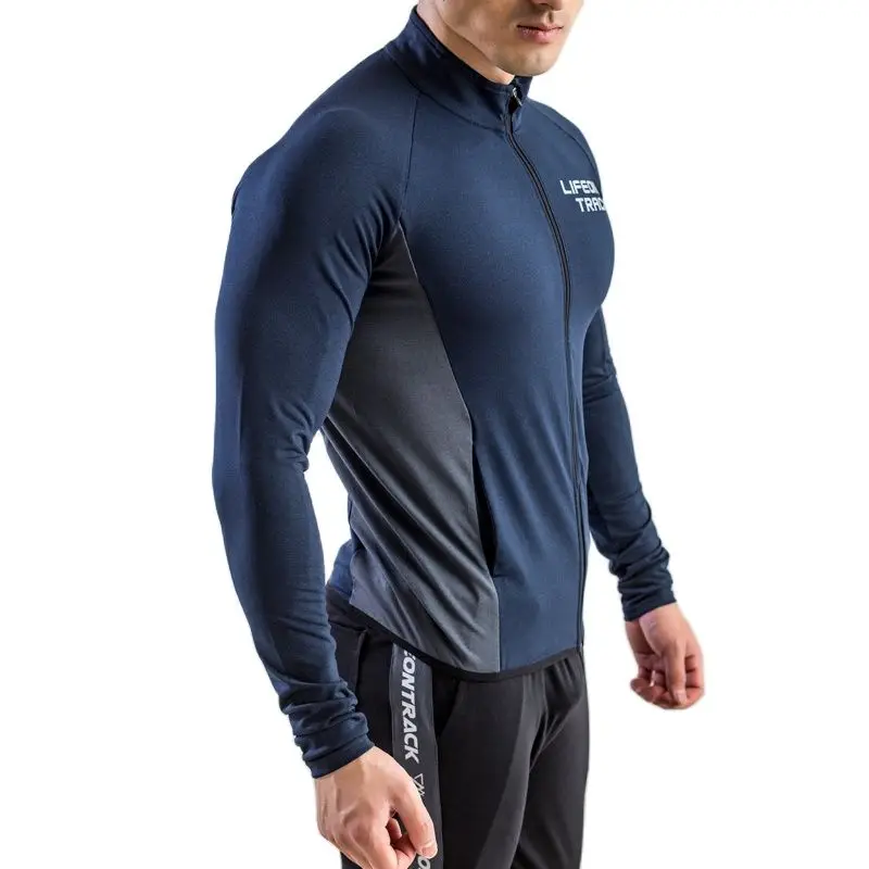 Giacca da corsa invernale giacca sportiva da uomo fitness palestra allenamento cappotto da arrampicata all'aperto ciclismo abbigliamento sportivo uomo top ad asciugatura rapida