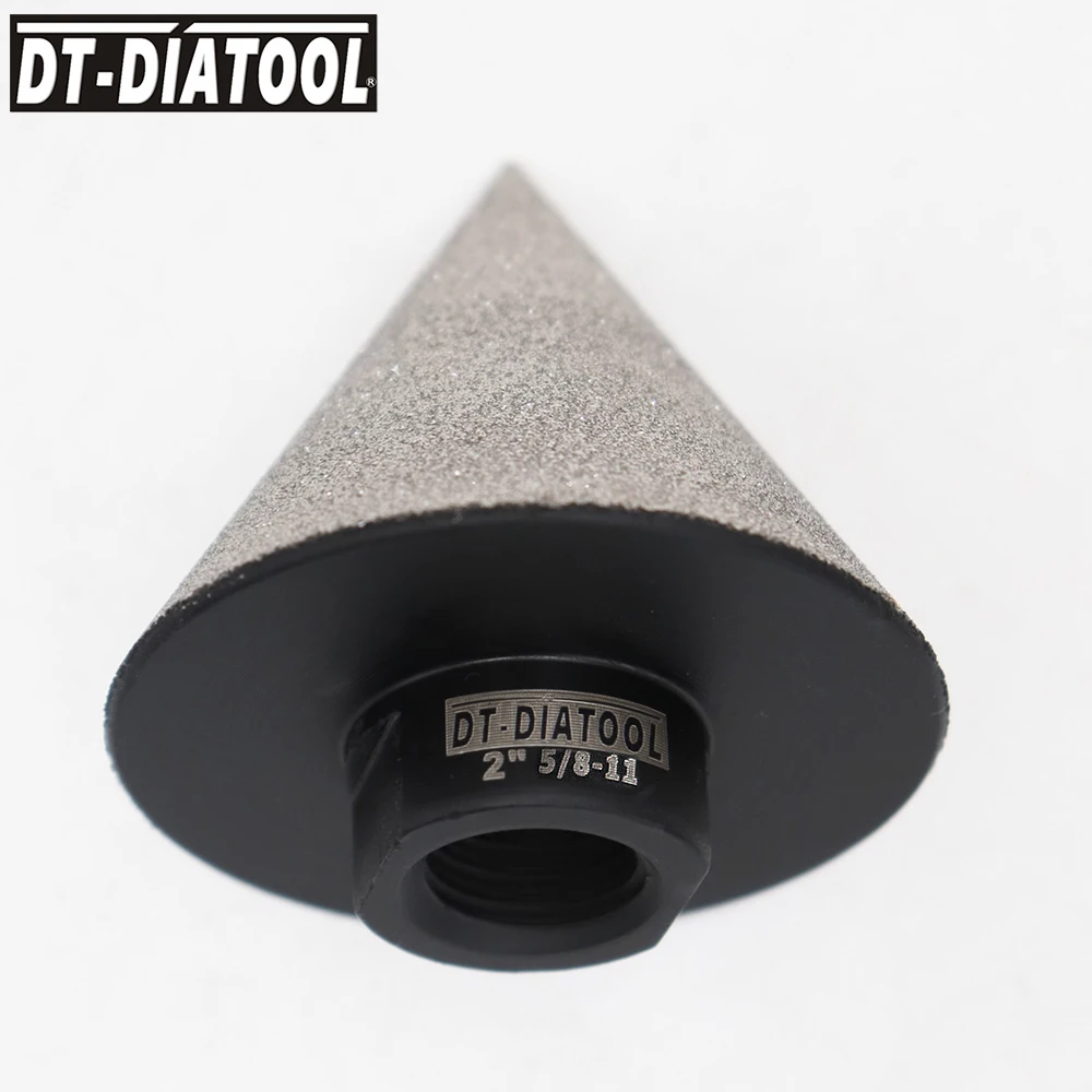 DT-DIATOOL 3 шт/pk палец биты вакуумной пайки диаметром 50 мм 5/8-11 для отделки отверстие инструмент Керамика Соединительный станок для снятия фасок и фаски бит
