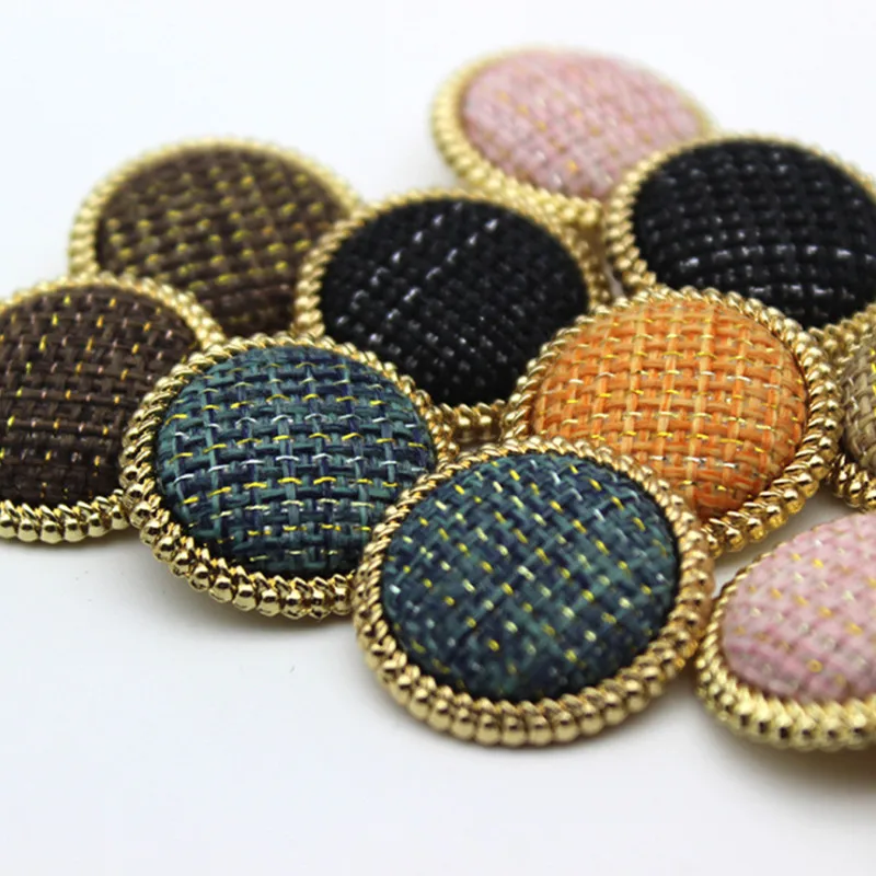 2pcs/lot Metal Cloth Button Cardigan Jacket Decoration Material DIY Clothing Accessories YS201015-2