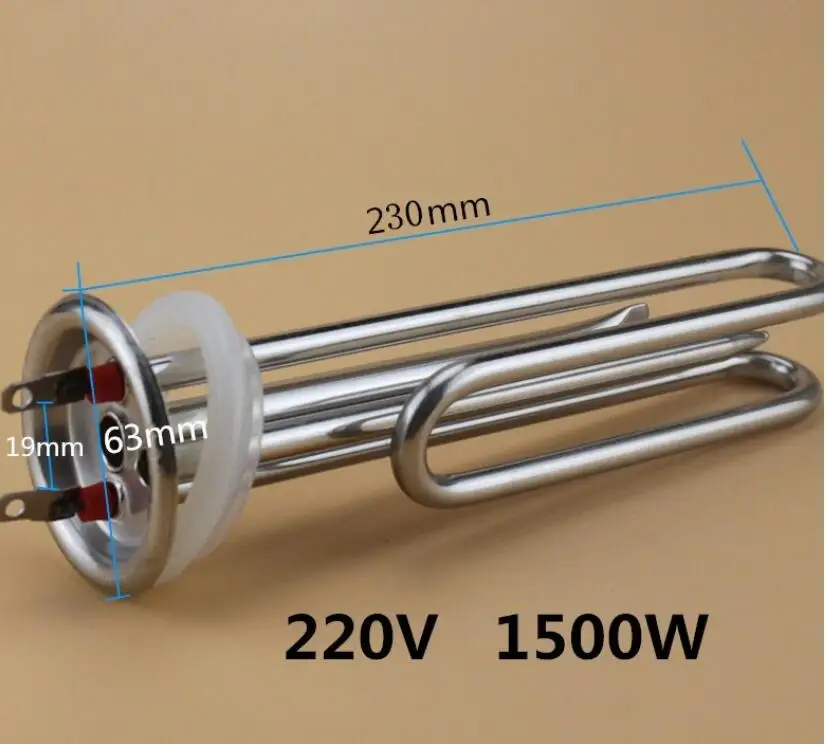 Electric Heater Parts Stainless Steel Heating Tube 220V 1500W 230MM length