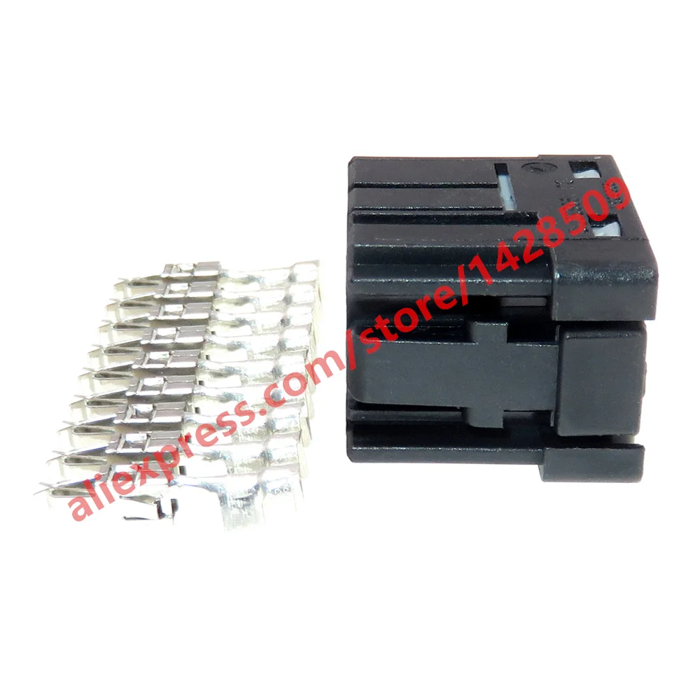 1 Set 9 Pin Automotive Power Amplifier Electric Wire Connector 1-968307-2 1-968305-2 3.5 Series Car Plastic Housing Socket