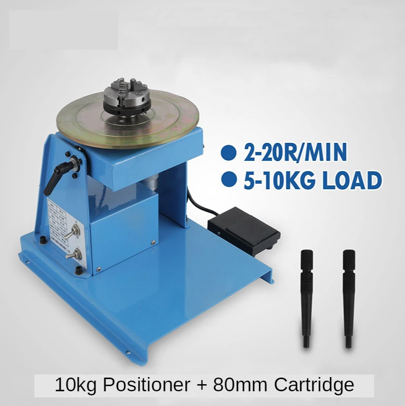 

10 KG Small Welding Positioner Combined Automatic Welding Turntable + 80mm Chuck High Quality