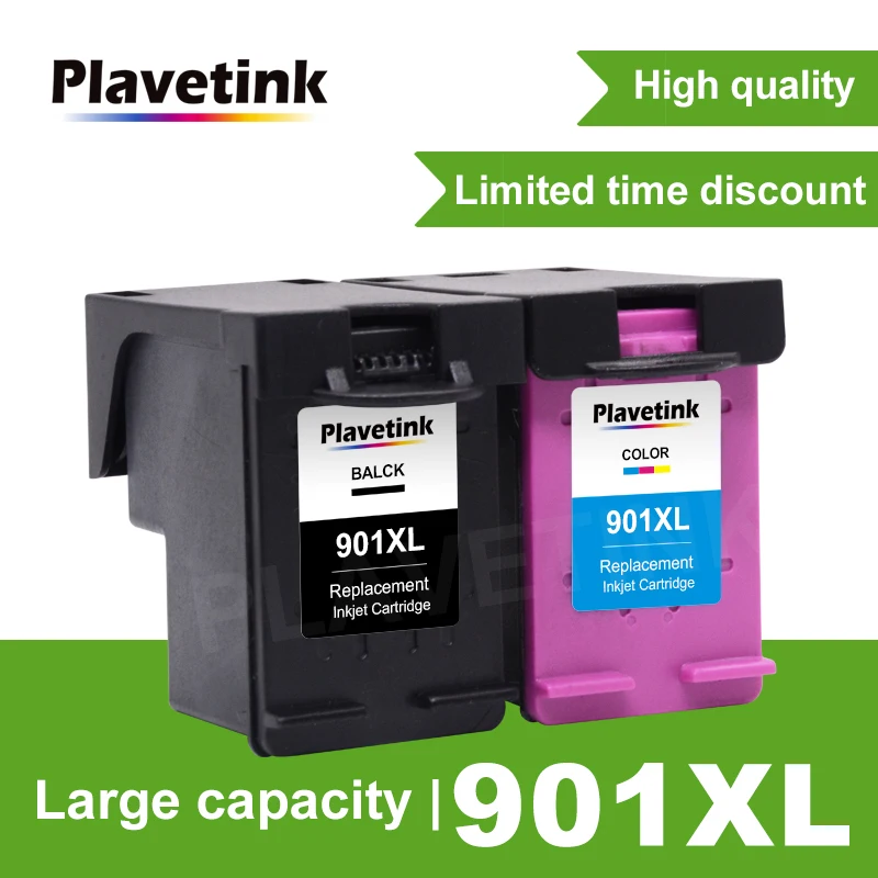 

Plavetink Re-manufactured 901XL Cartridge Replacement for HP 901 Ink Cartridge for Officejet 4500 J4500 J4540 J4550 J4580 J4640