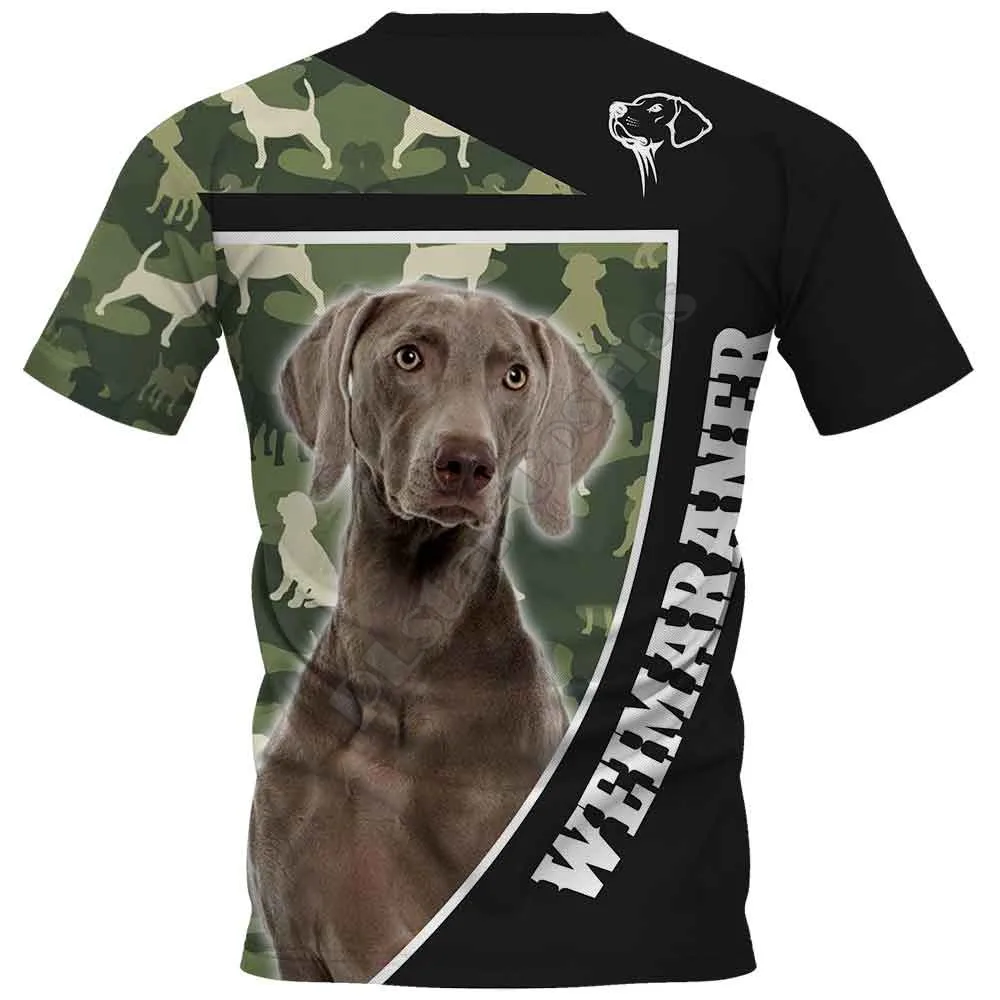 Weimaraner 3D Printed t shirts women for men Summer Casual Tees Short Sleeve T-shirts Funny Animals Short Sleeve