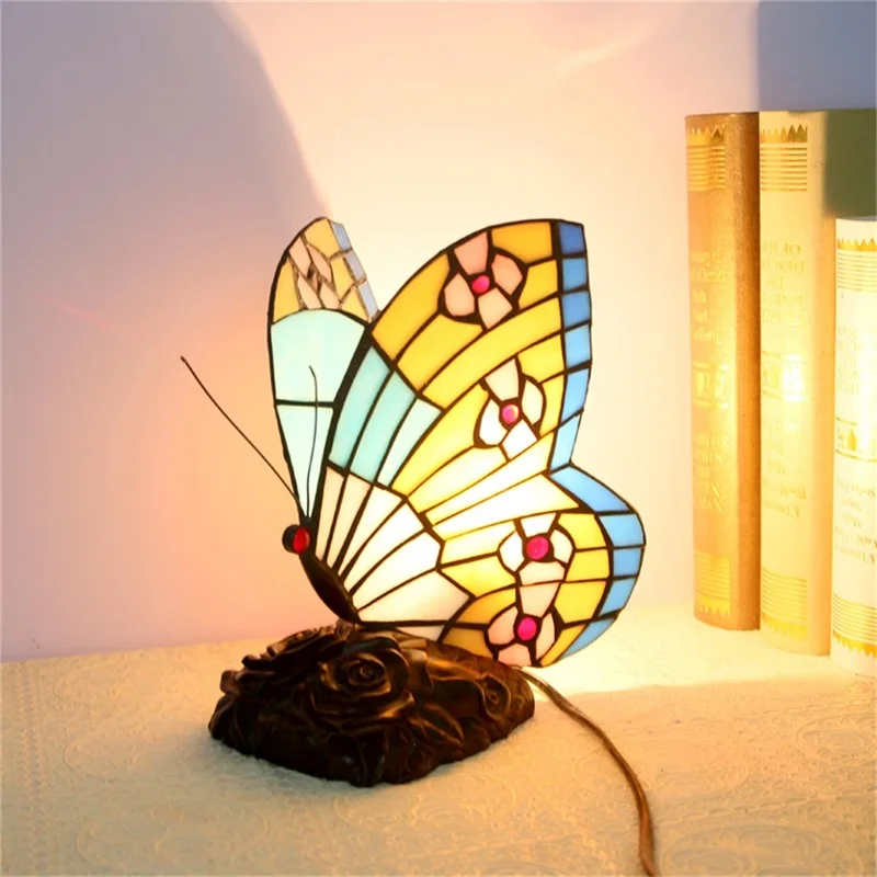 86LIGHT New Table Lamps Contemporary Creative Butterfly LED Colorful Desk Light for Home Bedroom Decoration