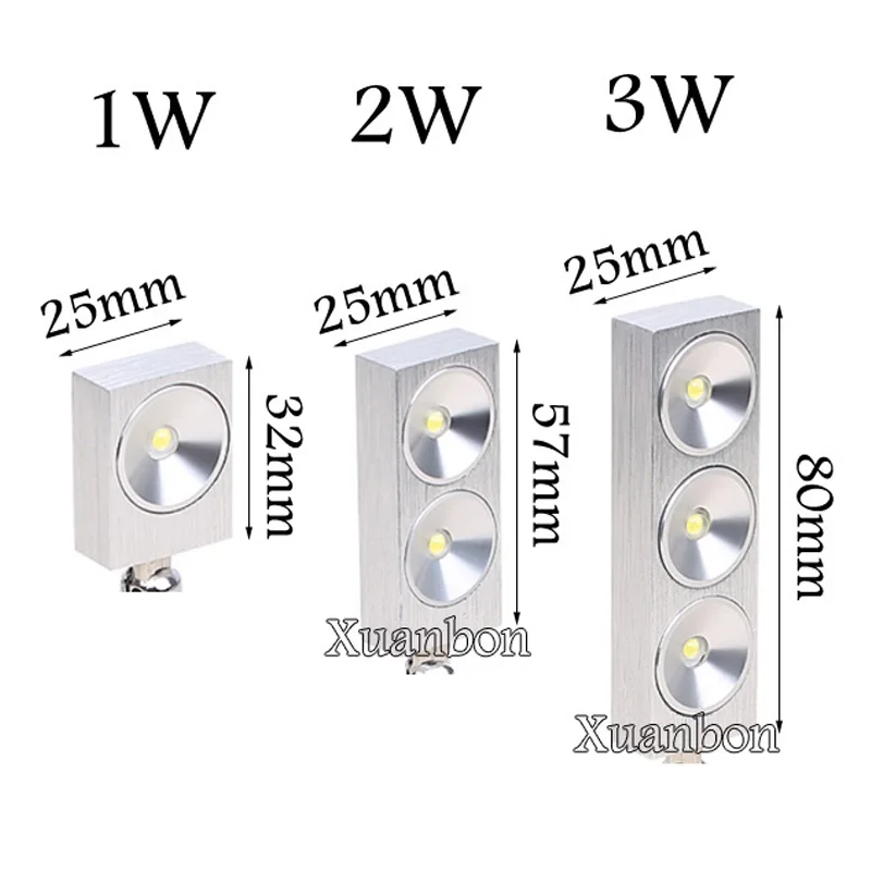 20CM 1W 2W 3W szafka Led mini światło punktowe 110V 220V downlight 12VDC biżuteria pokaż obejmują Led sterownik 4000K lampa sufitowa