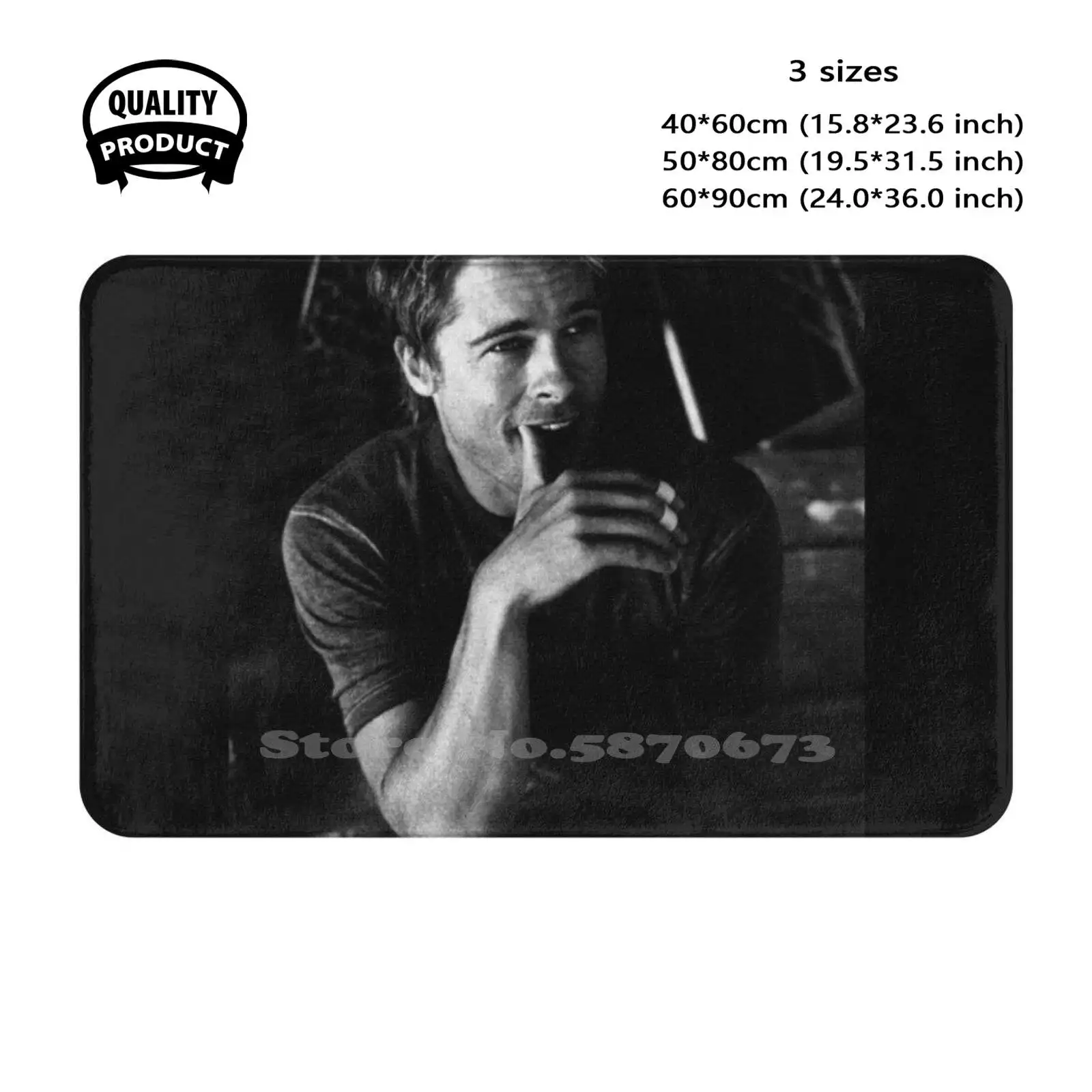 Brad Pitt Soft Cushion Home Carpet Door Mat Car Rug Brad Pitt