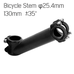 Bicycle Stem Riser 35 Degree Stem Bicycle 25.4*130mm Bike Handlebar Stem Mtb Road Bike Stem Ultralight Bike Stems MTB Parts