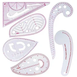 Sewing Ruler Set French Curve Ruler Multifunction Tailor Ruler Dressmaker's Meassuring Ruler reglas de costura