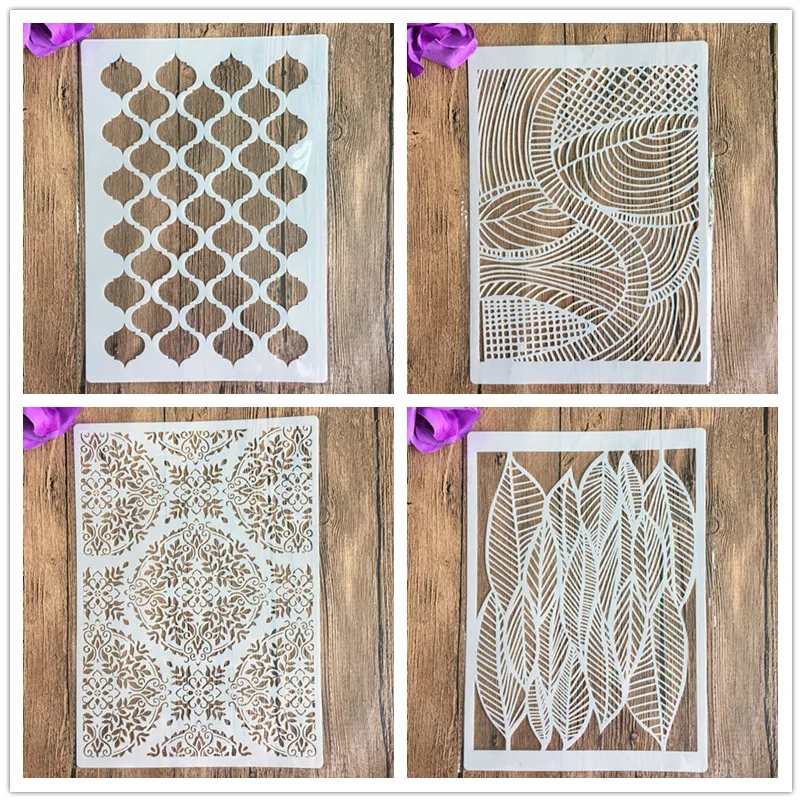 A4 size Wall Painting Frame Design stencils Scrapbooking Stamp Album Decorative Embossing stencils for painting and decor