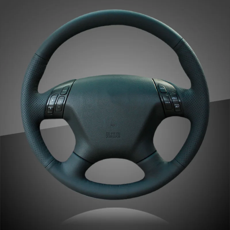 Custom Hand Sewing Car Steering Wheel Cover for Honda Accord 7 2004-2007 Auto Braid Wheel Cover Car-styling Interior Accessories