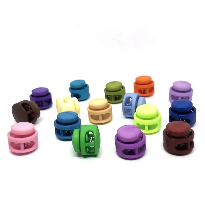 10Pcs 6mm Plastic Spring Buckle Stopper Hat Elastic Rope Cord Lock Adjustment Lock Clips Buckle DIY Shoelace Clamp Accessoies