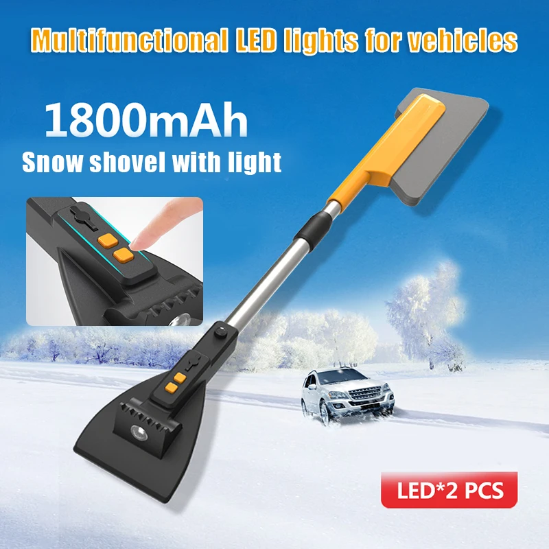

2021 Telescopic Car Snow Shovel Multifunctional Windshield Ice Scraper Portable Detachable Snow Removal Tools