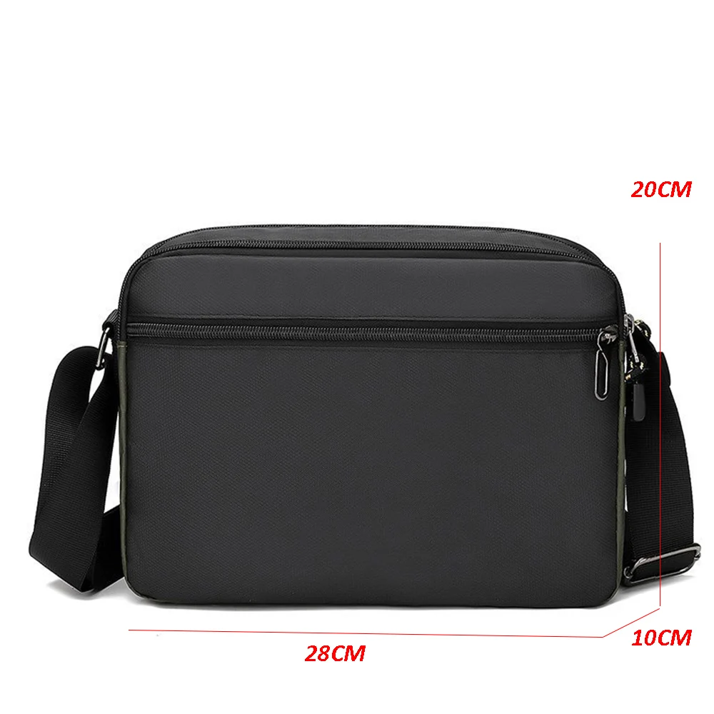 Bolso bandolera de nailon impermeable para hombre, bandolera pequeña de viaje, informal, con solapa, cinturón, XA167ZC