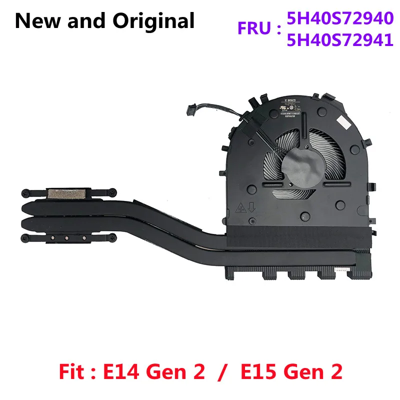 Original Uma Cpu Ventilador de Refrigeração do Dissipador Calor Refrigerador para Lenovo Thinkpad E14 Gen E15 Gen Portátil 5h40s72940 5h40s72941 Novo
