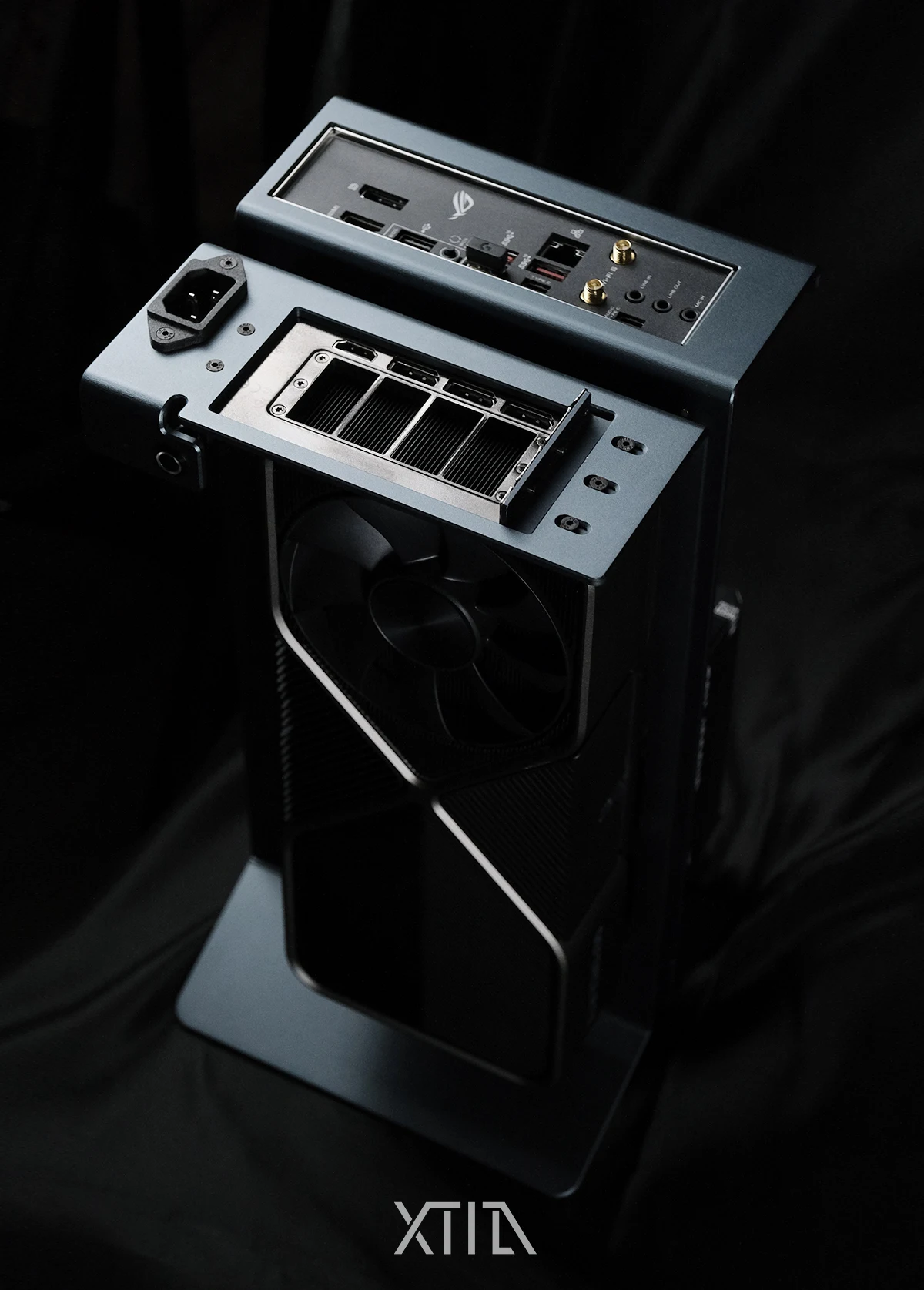 [Xproto-L] Open A4ITX ATX Power Supply Portable All-aluminum Vertical Mounting Chassis Frame XPL