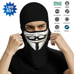 V for Vendetta Mask Bandana Scarf Breathable Windproof Balaclava Masque Anonymous Bicycle Headband Sports Braga Cuello Quick Dry