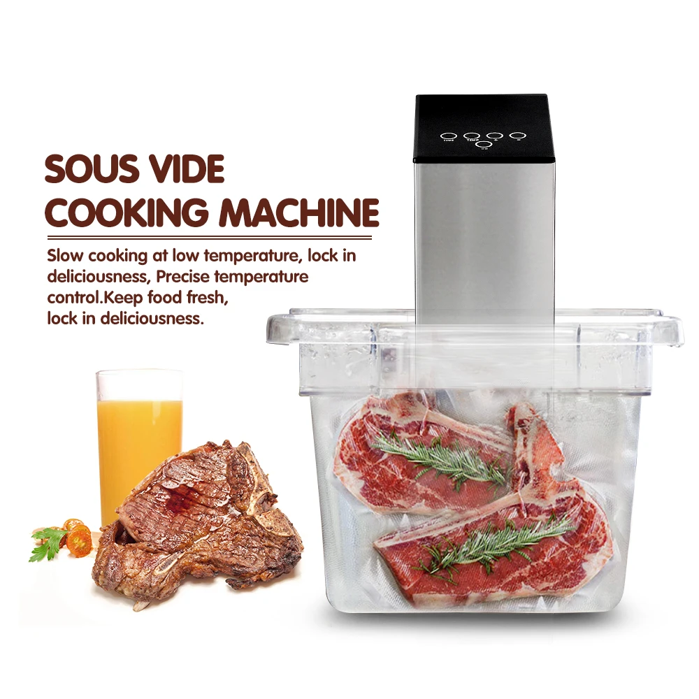 

ITOP 1100W Sous Vide Cooker Waterproof Sturdy Immersion Circulator Slow Cooker Cooking Machine 110V 220V