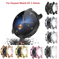 Huawei Watch gt 4mm,41mm, 3mm,2mm,42mm,保護スリーブ,フレーム,シリコンバンパー,新品用フルPUスクリーン保護カバー