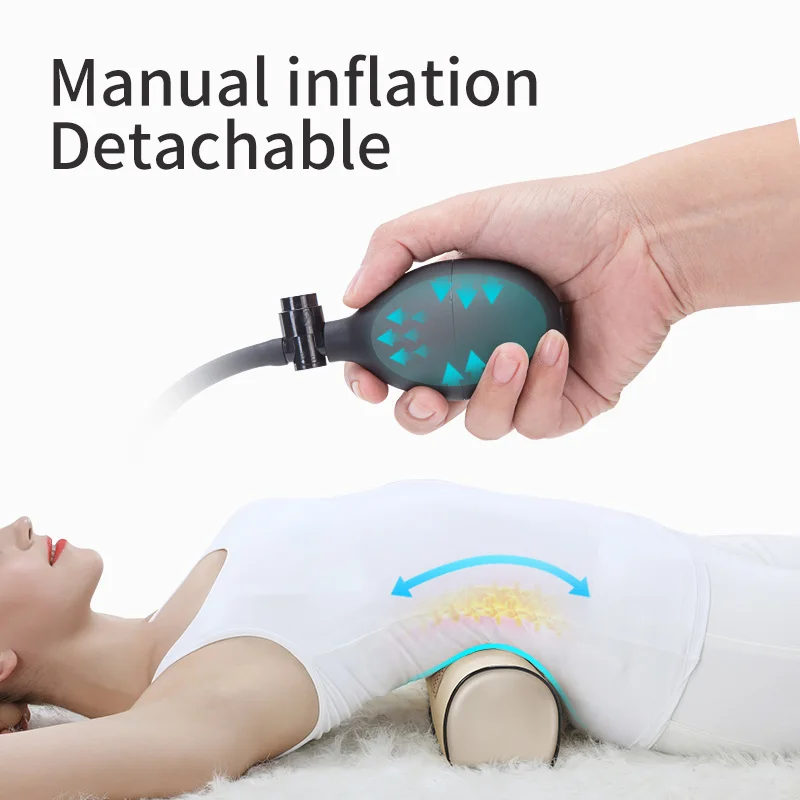 Jinkairui Neck Massage Pillow Electrical Cervical Traction Massager Wormwood Hot Compress Relief Back Shoulder Fatigue Health