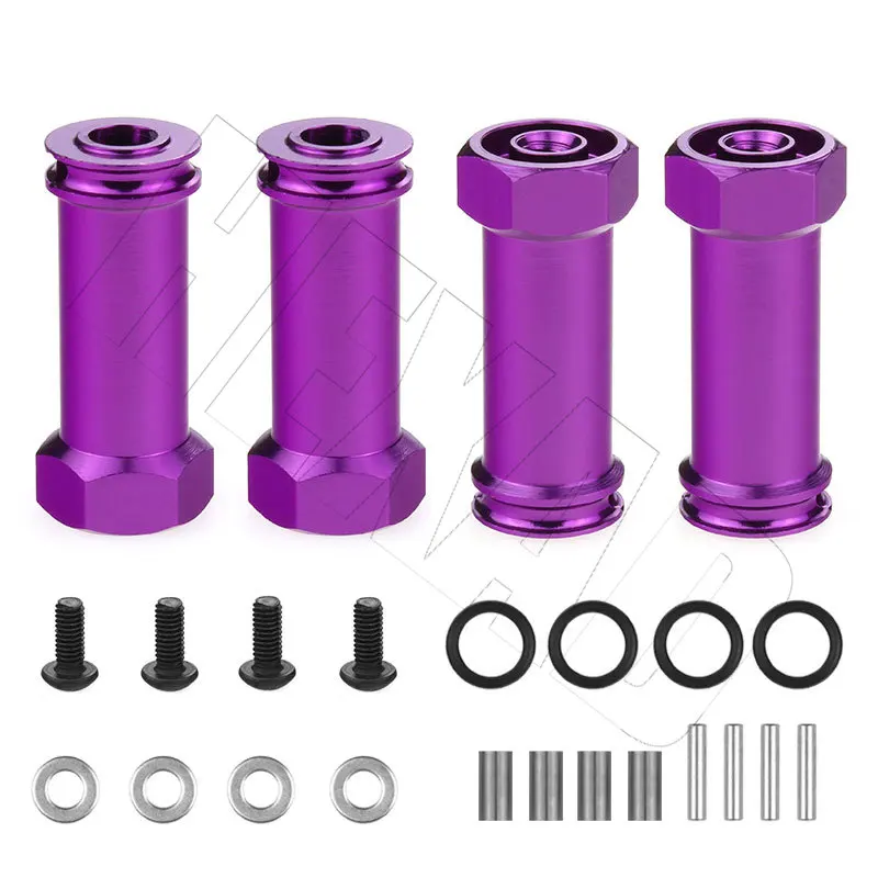 12mm Aluminum Wheel Hex Hub Adapters Long 30mm Adaptor Extension Combiner Coupler RC Car Parts for 1/12 Wltoys 12428 12423