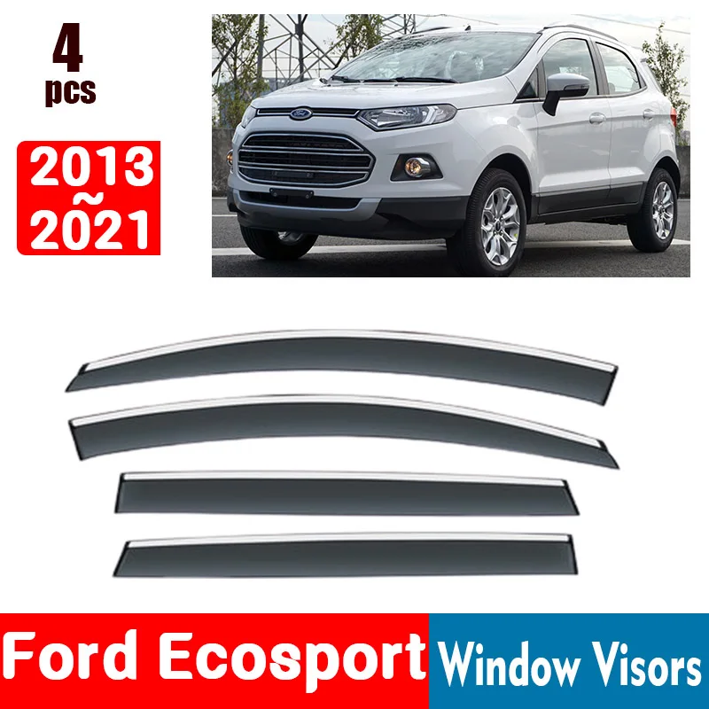 

Для Ford Ecosport 2013-2021 оконные козырьки защита от дождя оконная крышка от дождя дефлектор тент щит вентиляционное отверстие защита тени крышка отделка