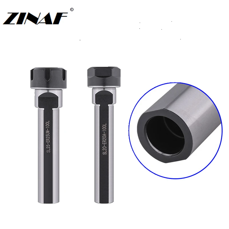 SL16 SL20 SL25 ER16 ER20 ER25 ER32 100L Extension rod Automatic lathe Collet Chuck Holder Mechanical lathe Powerful ER Clamping