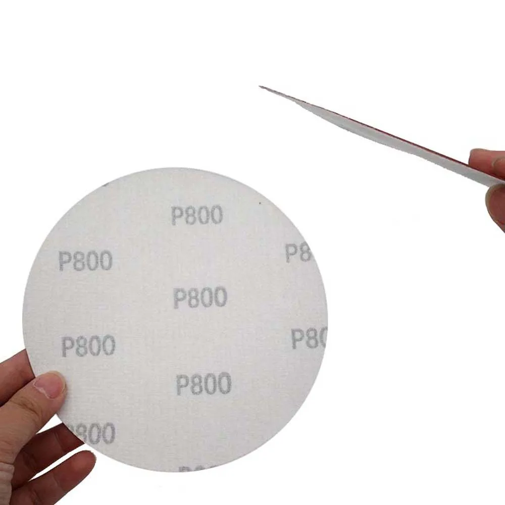 50PCS 샌드페이퍼-6 인치 150MM 샌딩 시트 건식 그라인딩 샌드페이퍼 연마지 60 ~ 1200 그릿 샌딩 폴리싱용