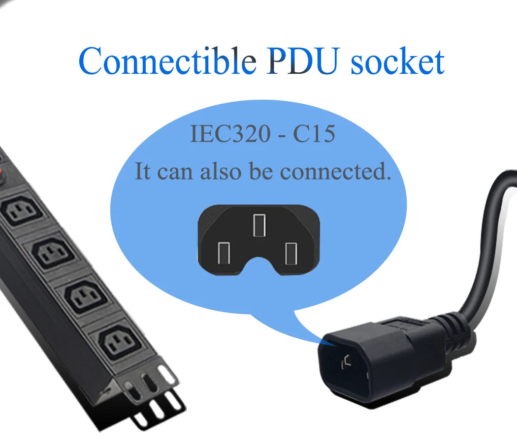 JORINDO 1M/3.2FT IEC 320 C14ชายขยาย2 C13หญิงสายไฟ AC,IEC320 C14 2 C13อะแดปเตอร์10A/250V