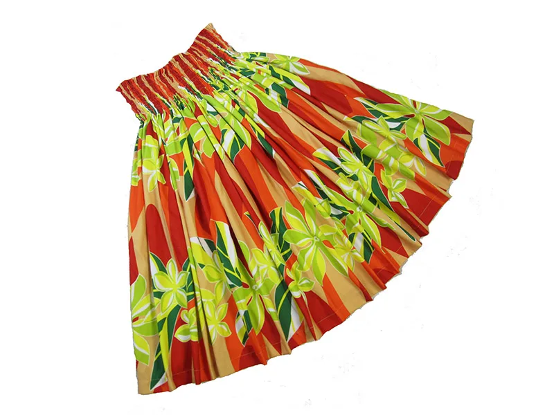 Free Shipping HS00014-2 12Pcs/lot 3Color Hula Pa\'u Skirt W Hula Floral Print Women Wear Party Decoration Fashion Dress Wholesale