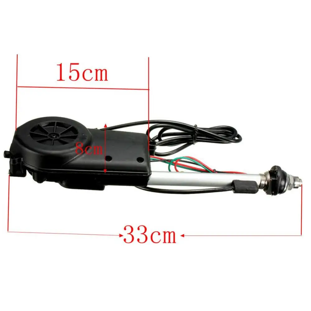 Universal Auto Car Vehicle AM FM Antenna elettrica Antenna Radio migliora Booster automatico 5 sezioni antenne esterne