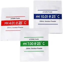 PH Meter décent bration Point, Poudre de mesure, Solution d'étalonnage pour PH, Testeur, 4.01, 7.00, 10.01, 3 pièces par lot