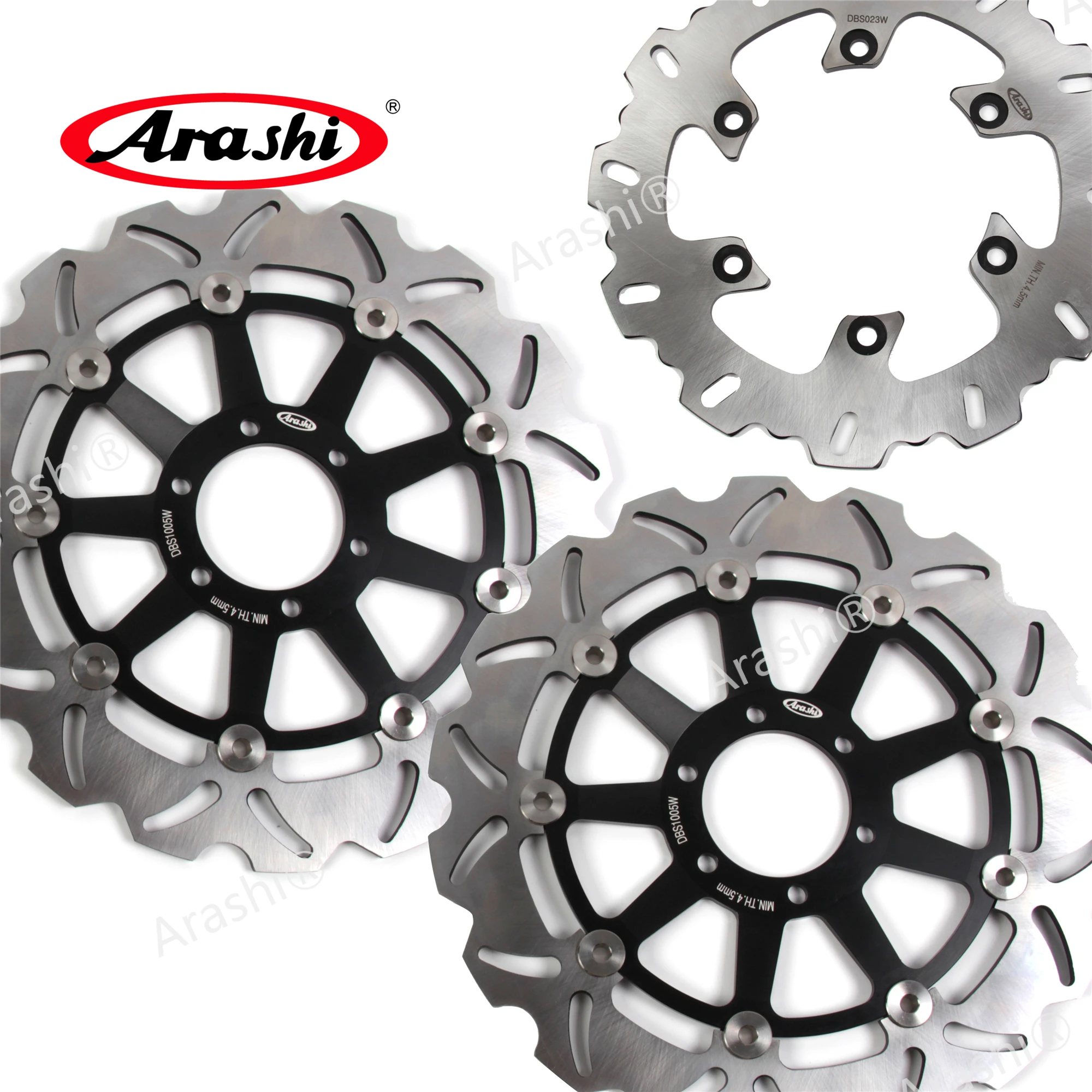 ARASHI For YAMAHA FZS600 FAZER CNC Front Rear Brake Rotors Brake Disc Fit FZS 600 FAZER 600 1998 1999 2000 2001 2002 2003 FZR600