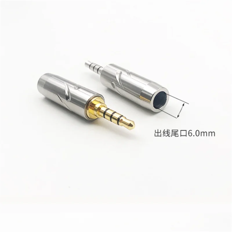 2 шт., 4-полюсная вилка для наушников 3,5 мм