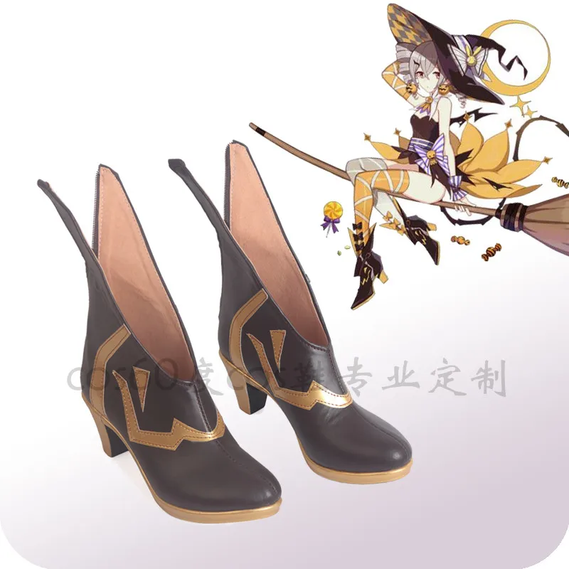 

Anime cosplay Honkai Impact 3rd Bronya Zaych Halloween Witch Shoes