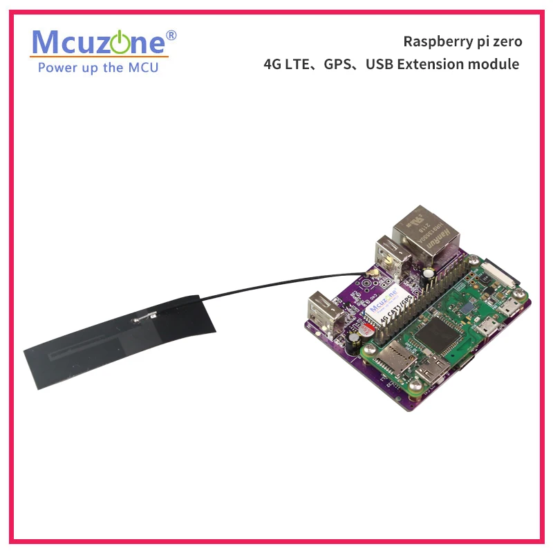 RPi0_4G LTE-GPS、USB Extension board, USB hub,USB to Ethernet, GPS CAT1,Driver free, support Raspberry pi zero2 W