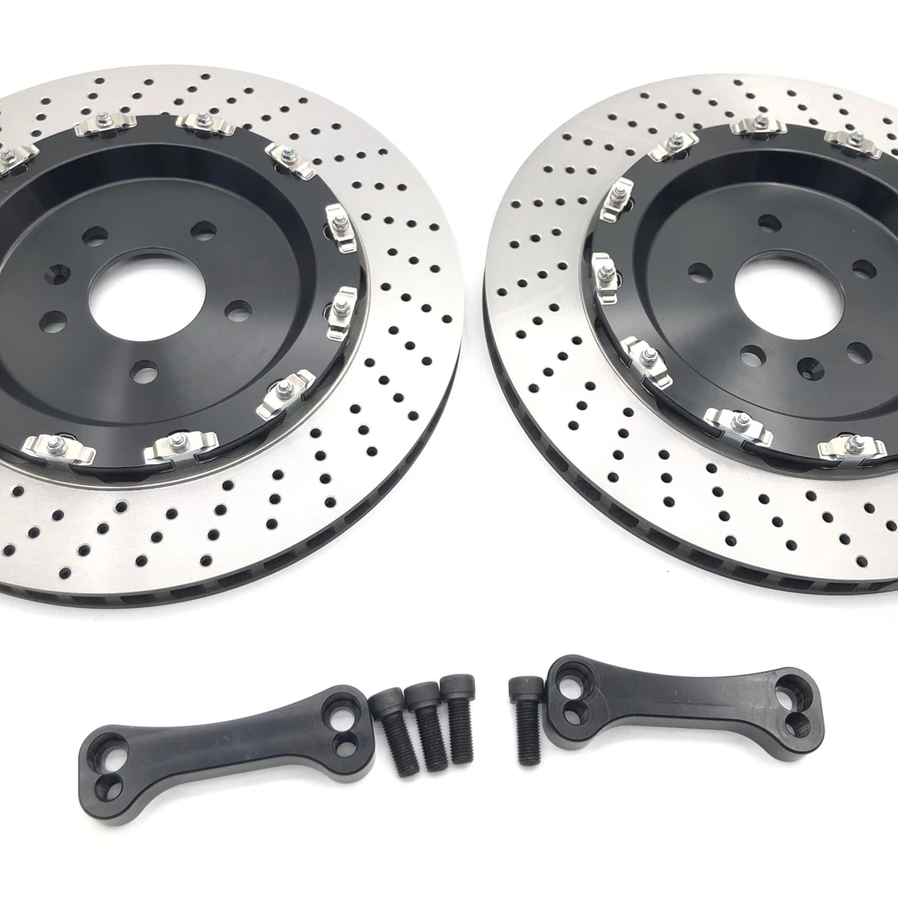 RS6-C7 rear wheel upgrade to enlarge brake disc 380x24 rotor, floating center hats and bracket brake accessories