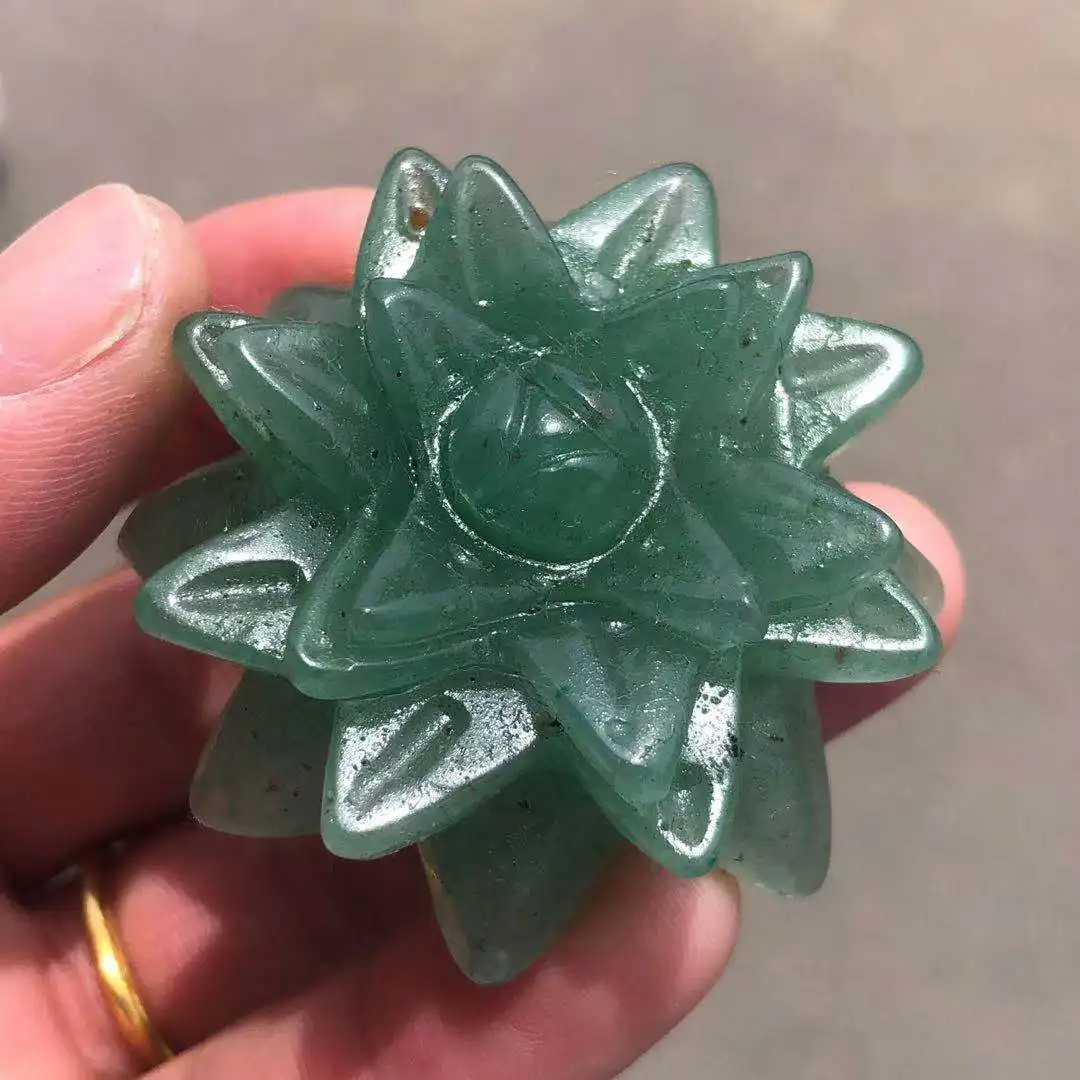 

Natural Quartz Donglin Jade Crystal Engraving Crystal Flower Gift Healing