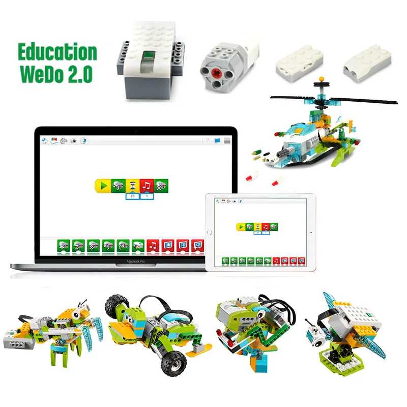 NEW Technical WeDo 3.0 Robotics Construction Set Building Blocks Compatible with Wedo 2.0 Educational DIY Toys Gifts