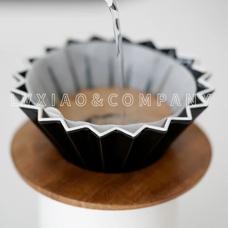 1-2 Cups Origami Ceramic Coffee Dripper Pour over dripper Coffee Ceramic Cup Made in Japan Elegant & Modern Pour Over