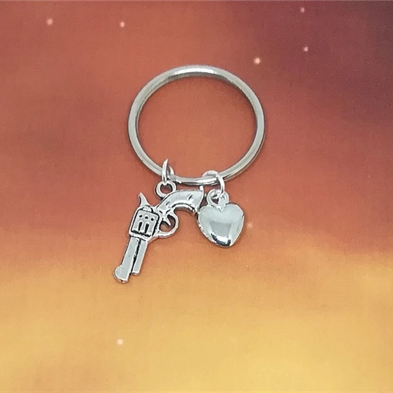 Pistol Hat Key Ring/ Keychain Zipper Pull Pistol Keychain Cowboy Keychain Cowboy Gift Gun Lover Gun Keychain Dropshipping