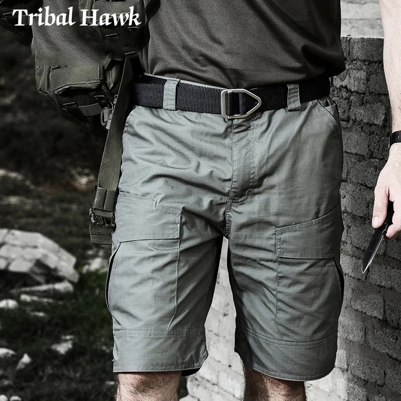 Men Shorts Tactical Camo Shorts Paintball Combat Casual Multiple Pockets Summer Camouflage Cargo Short Pants